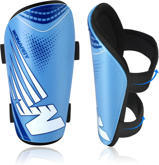 Shin Guards Soccer Youth Kids - Shin Guard for Boys Girls Teenagers Toddler 2-18 Years Old - Football Shin Pads Protection Equipment with Adjustable Straps