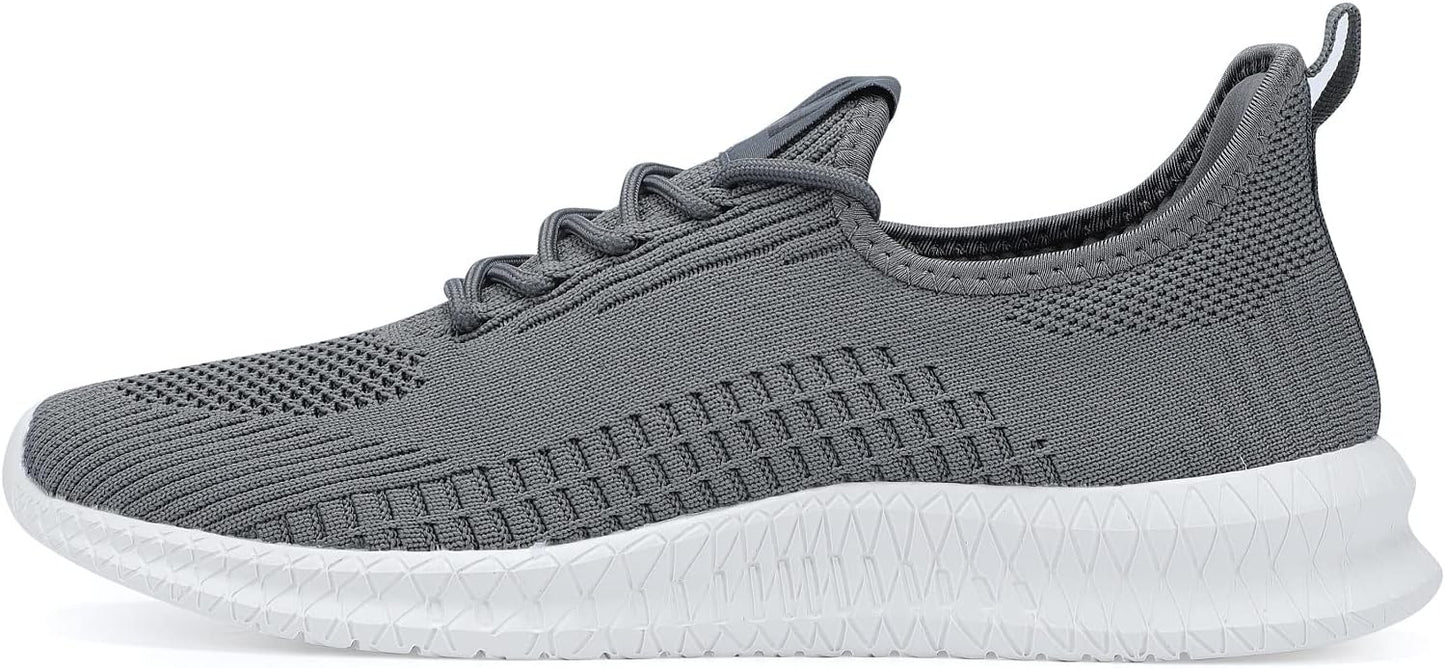 LCGJR Men's Running Shoes Ultra Lightweight Breathable Comfortable Walking Shoes Casual Fashion Sneakers Mesh Workout Shoes