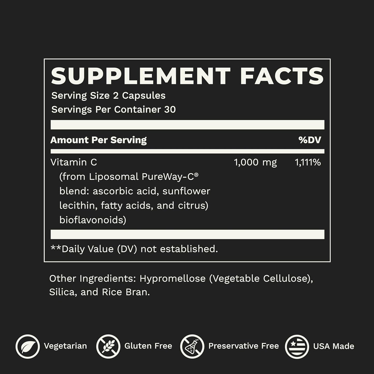 LifeSeasons Essentials Liposomal - Vitamin C Supplement - Supports Skin Heart & Boosts Immunity - Enhances Collagen Production - Antioxidants for Stress Relief - 60 Capsules