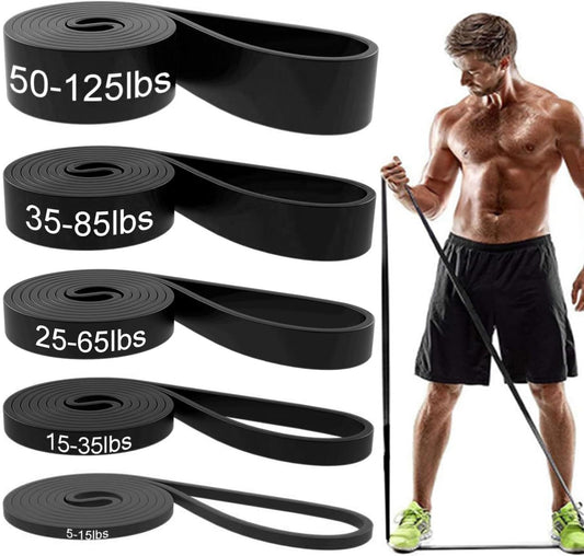 Resistance Bands, Pull Up Assist Bands - Workout Bands, Eexercise Bands, Long Resistance Bands Set for Working Out, Fitness, Training, Physical Therapy for Men Women