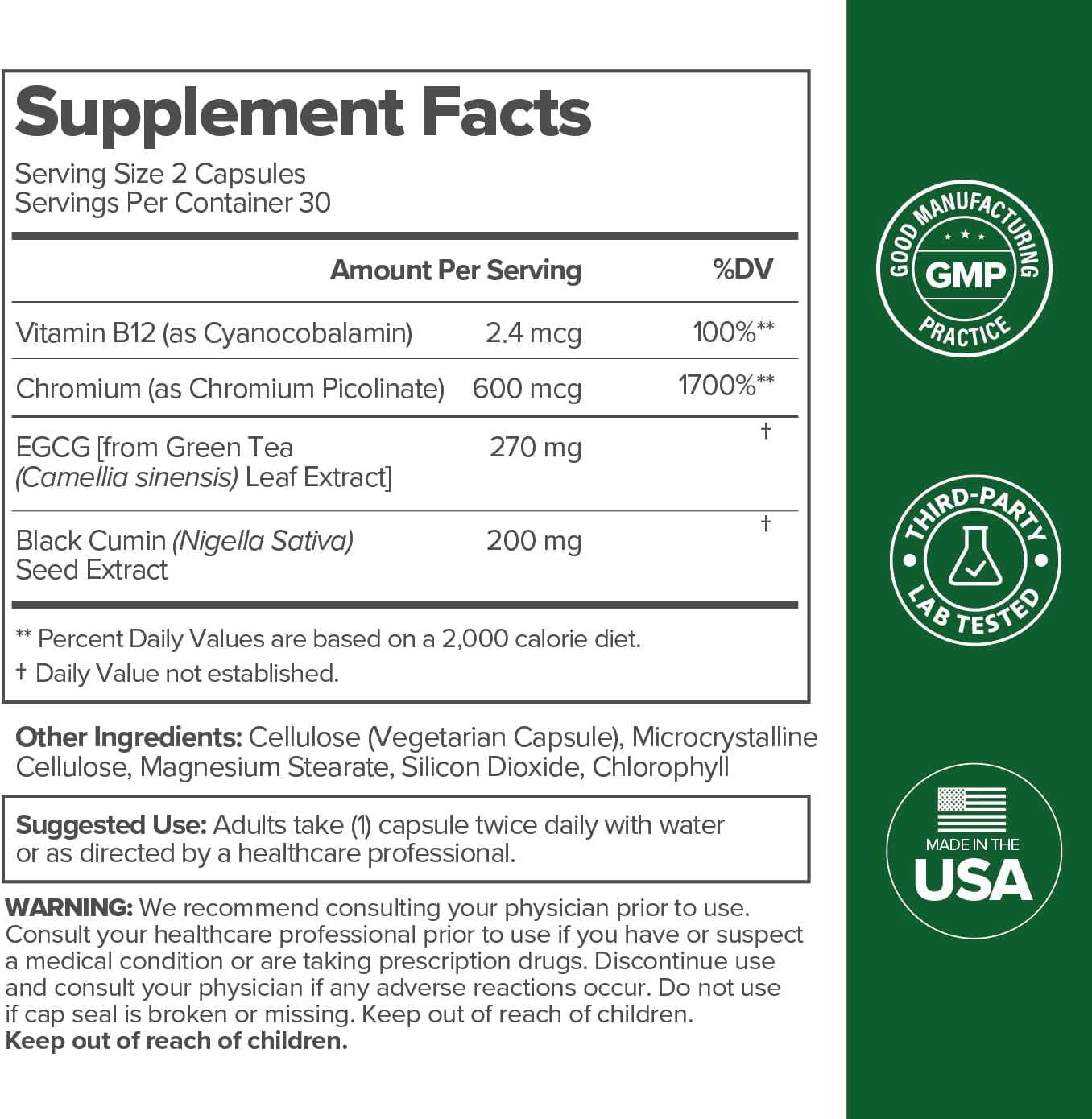 O Positiv Moto Women's Metabolism Support - Energy, Curb Cravings, Healthy Metabolism - Vegan Capsules, 30 Servings