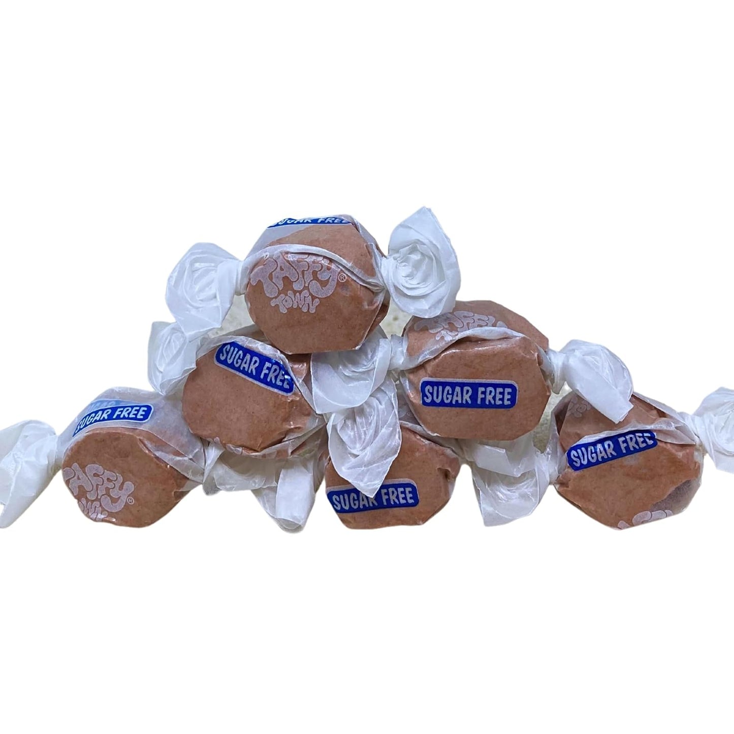 Sugar Free Chocolate Salt Water Taffy - 1lb (16oz) Bulk Bag Individually Wrapped Soft & Chewy Nut Free, Gluten Free, Diabetic & Keto Friendly Gourmet Candy For Taffy Lovers