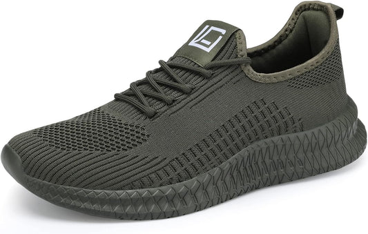 LCGJR Men's Running Shoes Ultra Lightweight Breathable Comfortable Walking Shoes Casual Fashion Sneakers Mesh Workout Shoes