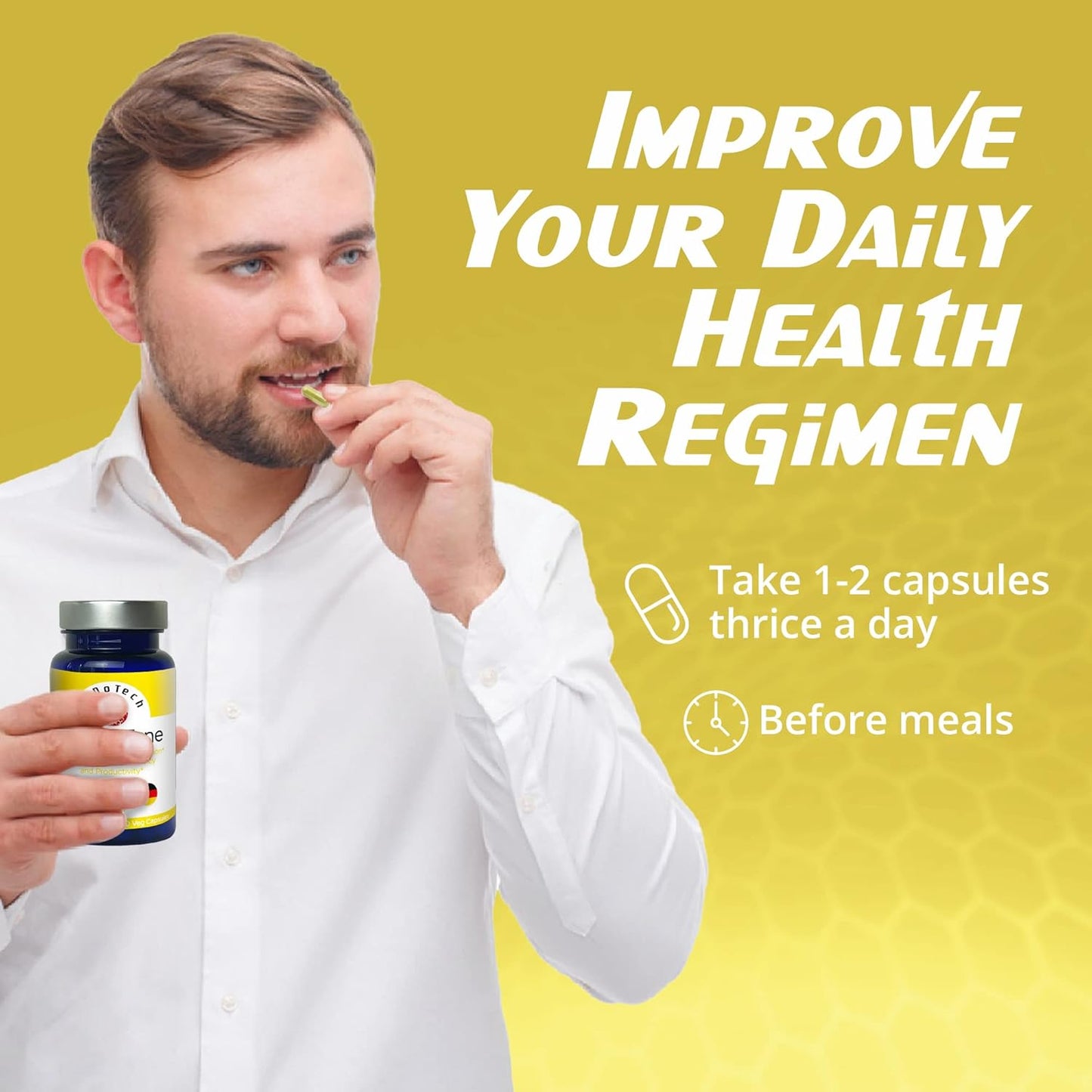 EnergyTune Energy Supplements, Increases Nutrient Absorption and Promotes Overall Health and Immune Support - Non-GMO, Gluten Free, Vegetarian - Veg Capsules (60 Count (Pack of 1))