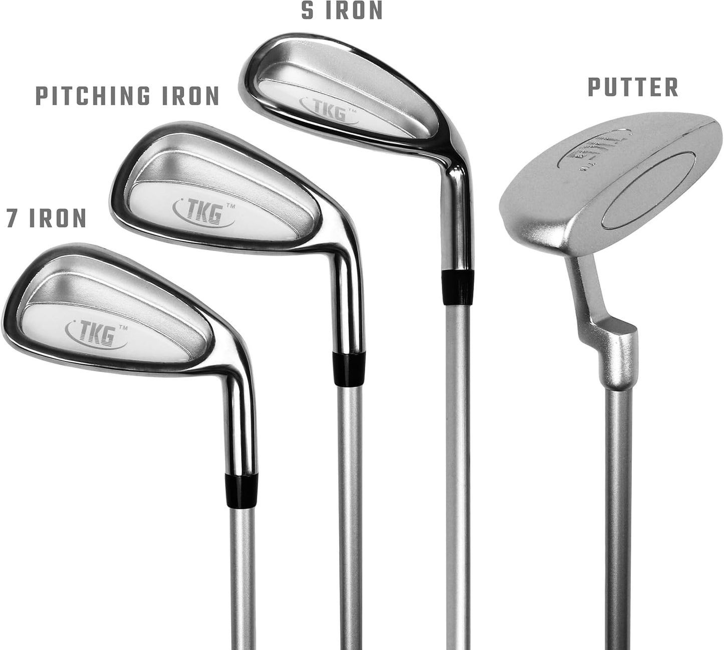 TKG Sports Youth Golf Set - Kids Golf Clubs, Stand Bag, Rain Cover, Glove, Towel, Tees, Balls - Great for Summer Camp Activity, Outdoor Games, and Recreation