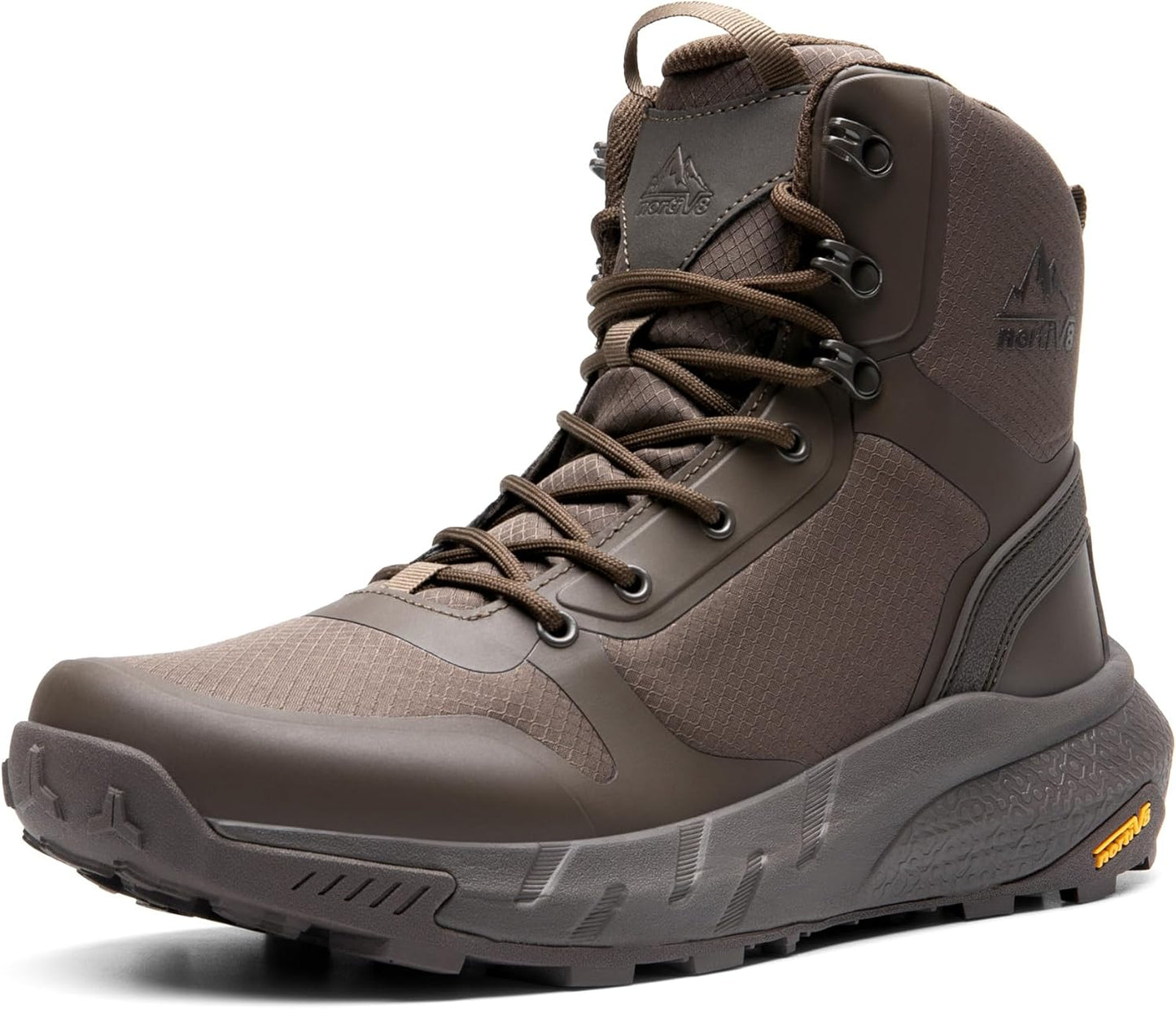 NORTIV 8 Men's Military Tactical Boot Lightweight Comfortable Boots for Work All Day Side Zipper Motorcycle Combat Hiking Boots Metrostrike(8-9 Inches)