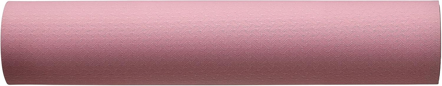 Amazon Basics 1/4 Inch Thick TPE Exercise Yoga Mat with Carrying Strap