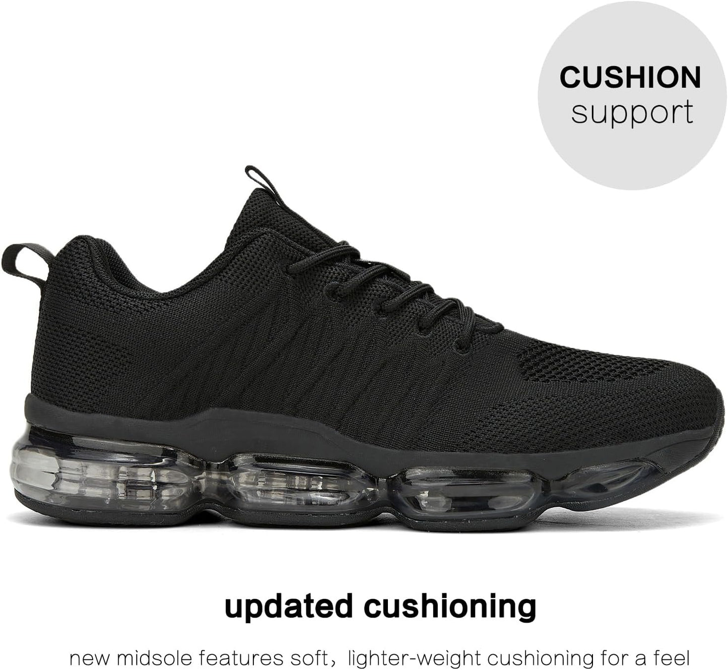 Men's Air Cushion Running Shoes Breathable Tennis Fashion Sneakers Non Slip Workout Casual Sport Shoes Gym Training Comfortable Walking Shoes