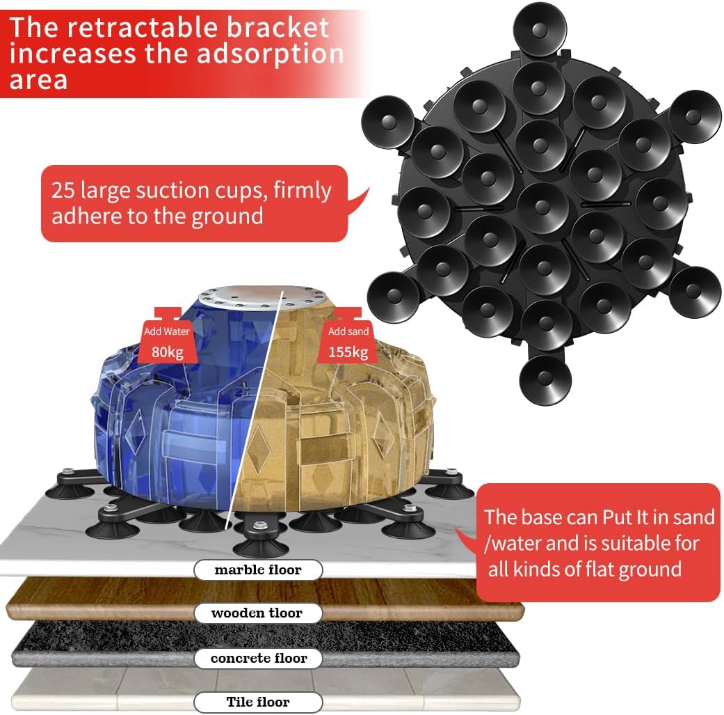 Freestanding Punching Bag with Boxing Gloves, Boxing Bag with Suction Cup Base for Adult Teens-Standing Kickboxing Bag for Home Office Gym