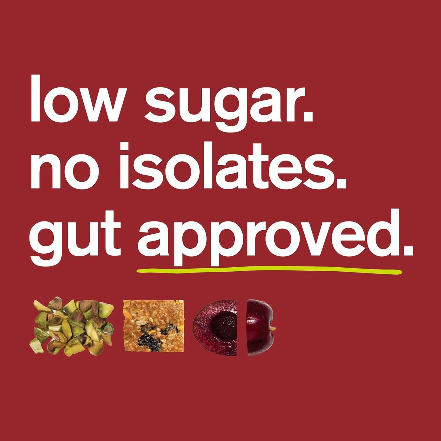 Skratch Labs Energy Bar | Cherry + Pistachio (12 Pack) | Plant Based Healthy Snack | Low Sugar - 5g Protein | Non-GMO, Gluten Free, Soy Free, Vegan, Kosher