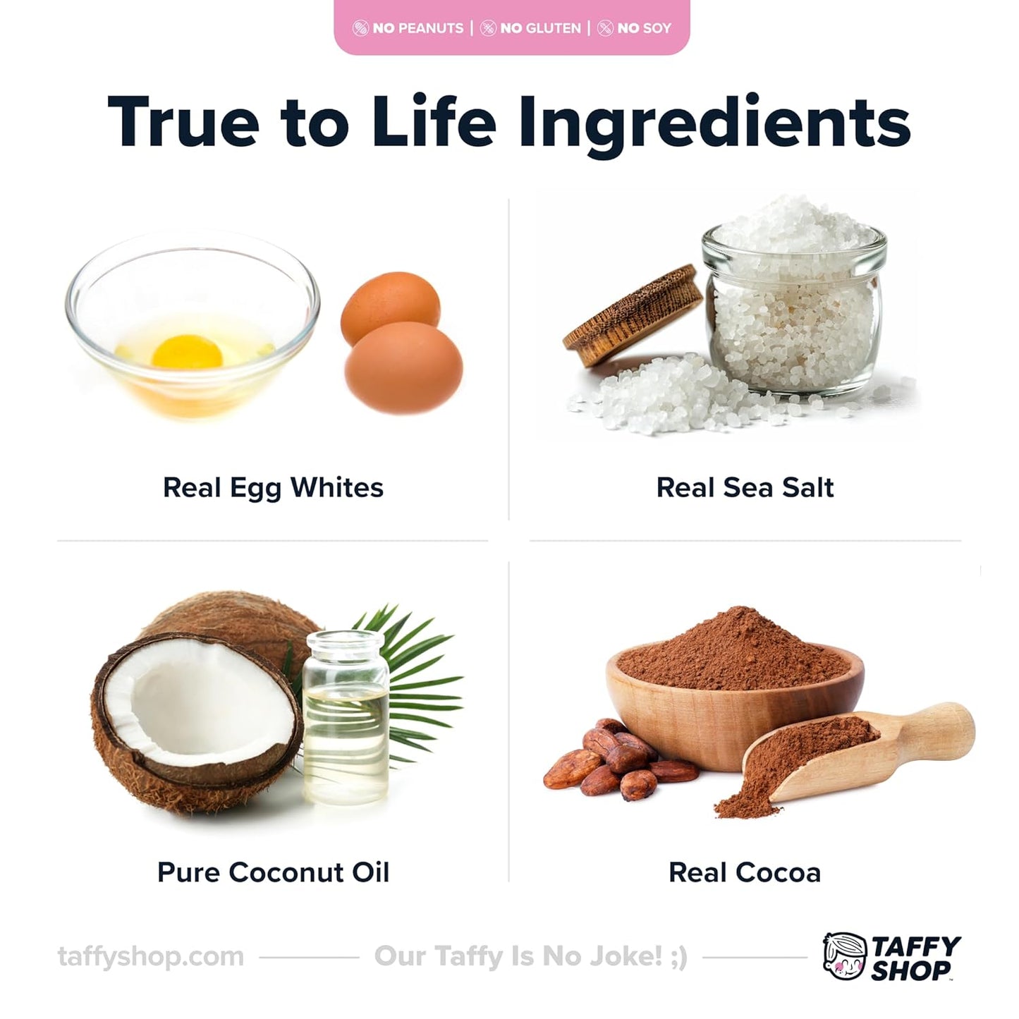 Taffy Shop Choco Coco Loco, Chocolate, Coconut, Caramel Salt Water Taffy Gourmet Soft Chewy Candy, Bulk Sweet Snack, Fresh Gift & Gluten-Free, 140 Individually Wrapped Pieces (32oz)