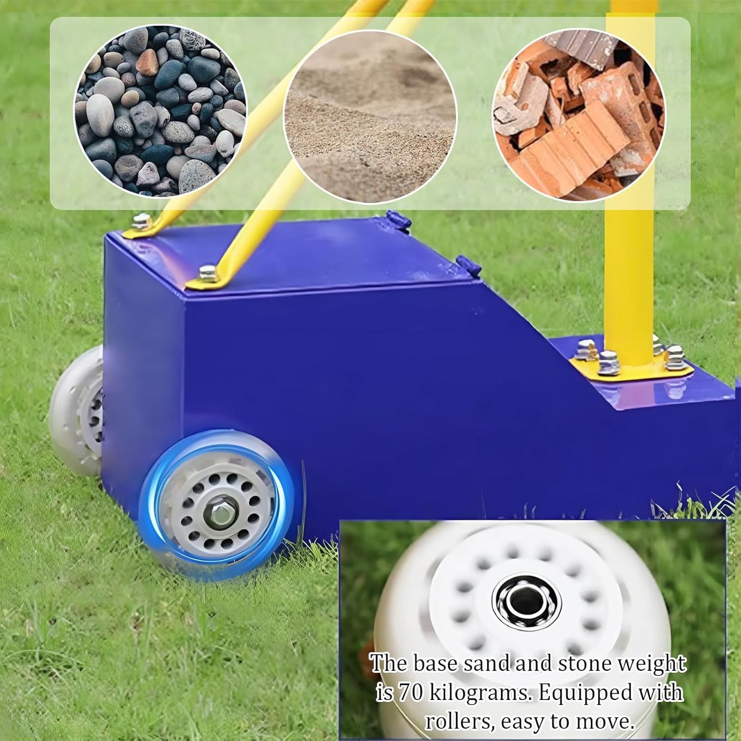 Volleyball Poles, Volleyball Net for Backyard Adjustable Height Poles, Outdoor Portable Volleybal Net Training Stands, Heavy Duty Badminton Nets Sets,for Adults Youth