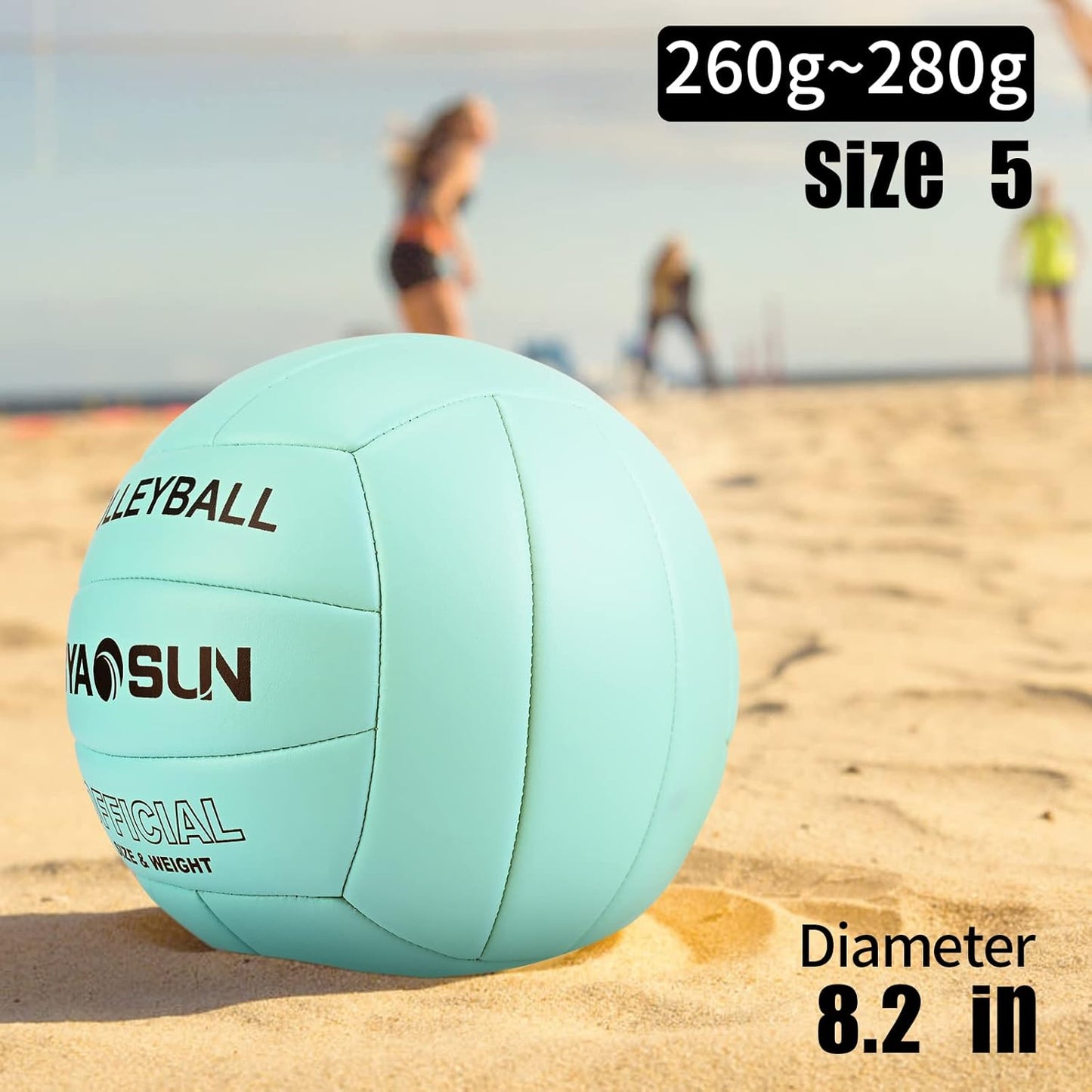 Soft Official Volleyball for Indoor Outdoor Beach, Size 5 Training Volleyball for Beginner Teenager Adult…