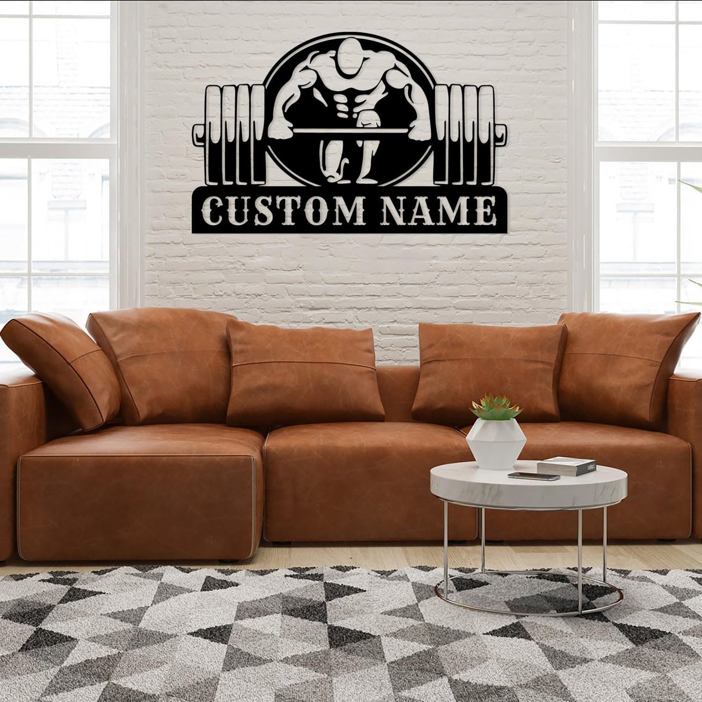 Customized Metal Gym Name Sign, Personalized Sports Room Wall Art,Metal Gym Sign,Unique Fitness Wall Sign, Gym Lovers Unique Gift, Gym Wall Art,Training Center Sign (Style-14)