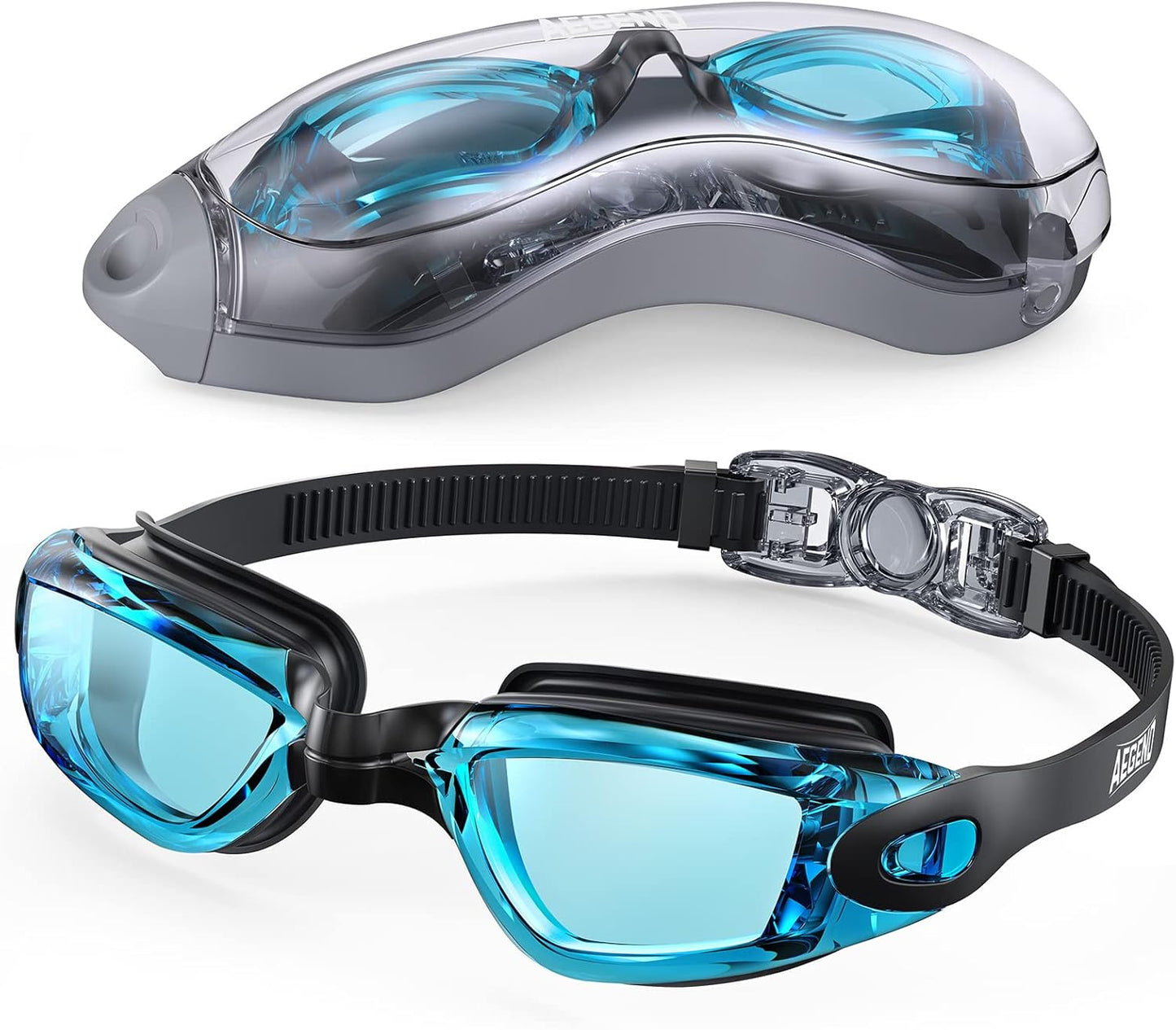 Aegend Swim Goggles, Swimming Goggles No Leaking Full Protection Adult Men Women Youth