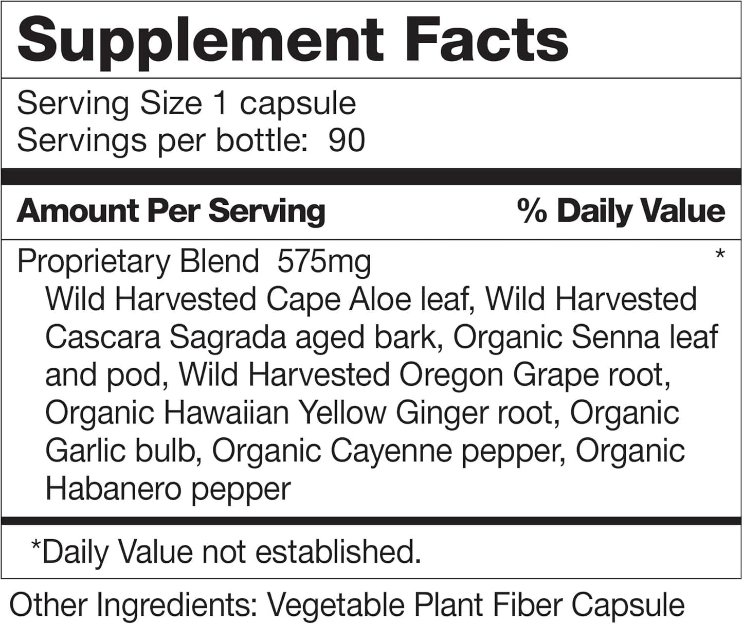 Dr. Schulze's Intestinal Formula #1 Colon Bowel Cleanse Laxative Capsules, 90 Count (90 Capsules) - Packaging May Vary