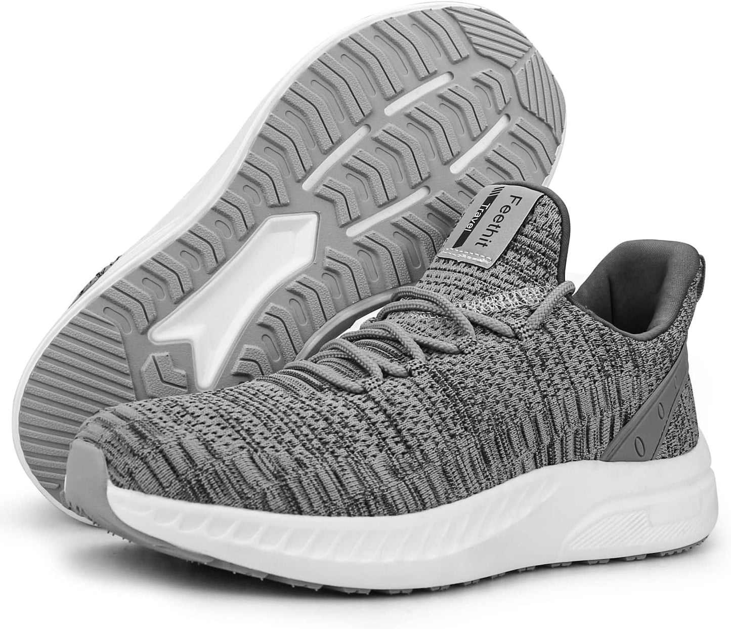 Feethit Mens Slip On Walking Shoes Blade Tennis Shoes Non Slip Running Shoes Lightweight Workout Shoes Breathable Mesh Fashion Sneakers