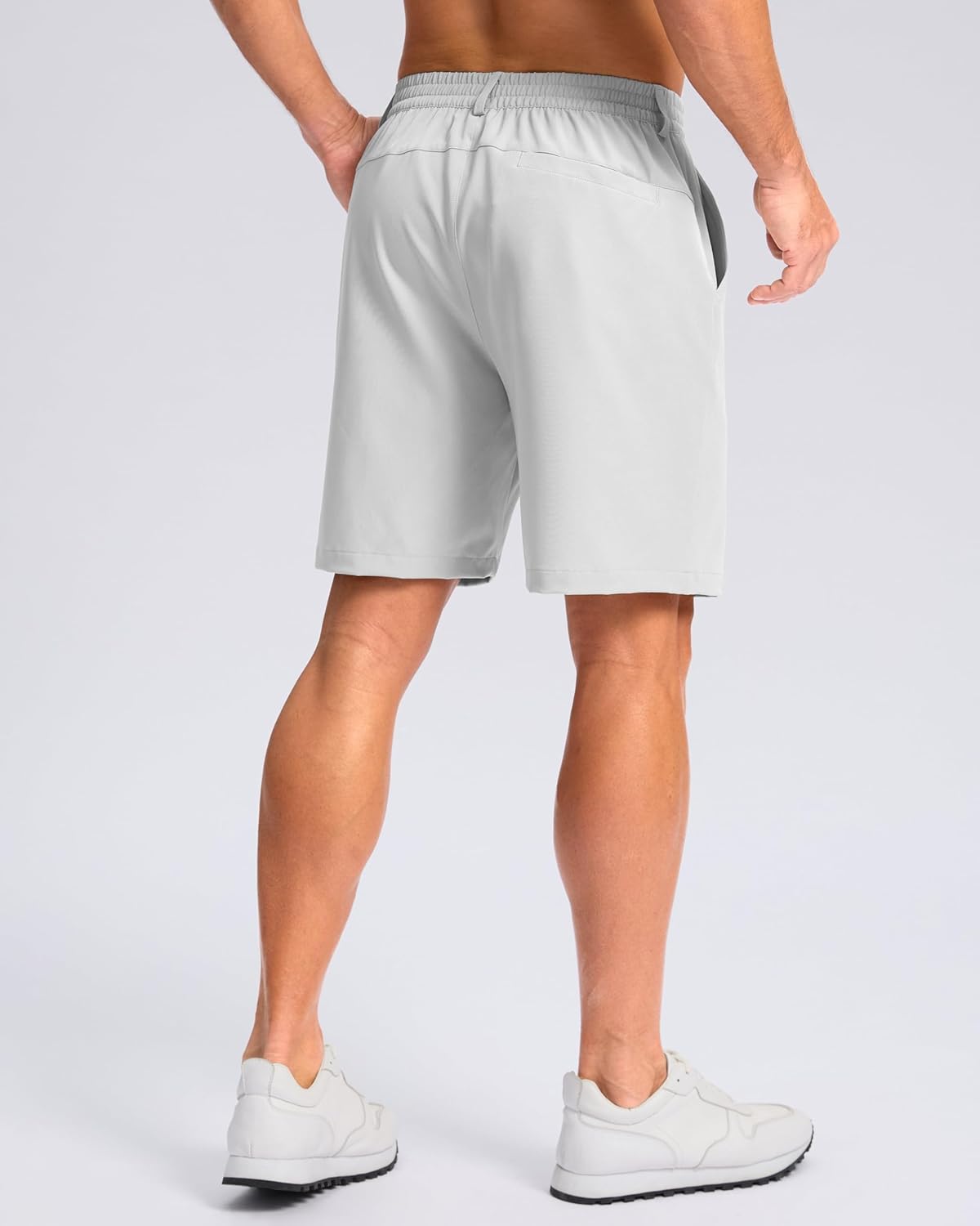 Pudolla Men's Casual Shorts 7"/9" Lightweight Golf Shorts with 3 Pockets Stretch Quick Dry Comfy Work Shorts