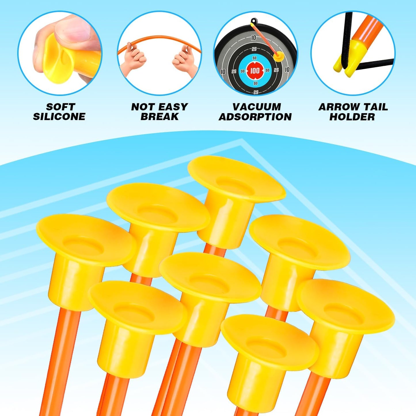 TOY Life Bow and Arrow Toys for Kids 4 6 8 12, Light Up Kids Bow and Arrow Set, Kids Archery Bows Set for Kids with Targets, Toy Gift for 5 Year Old Boys, Kids Toys Boys, Outdoor Toy Games for Kids