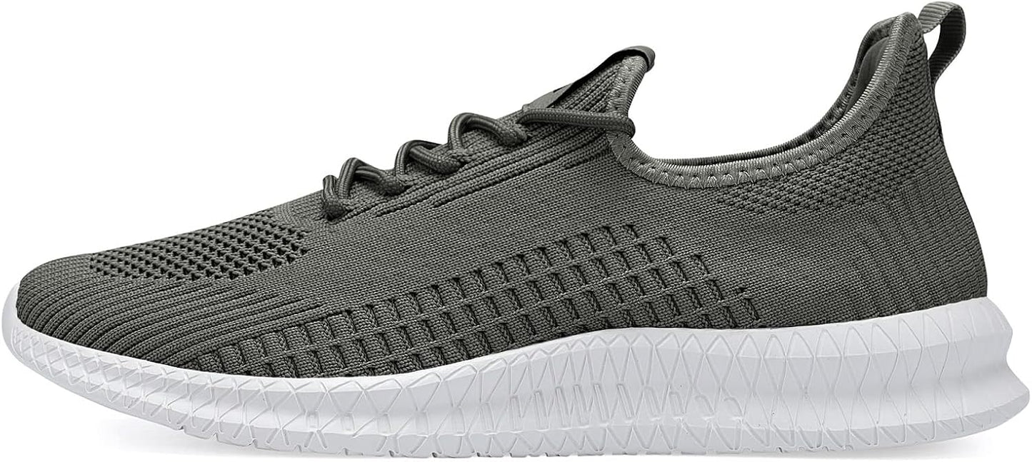 LCGJR Men's Running Shoes Ultra Lightweight Breathable Comfortable Walking Shoes Casual Fashion Sneakers Mesh Workout Shoes