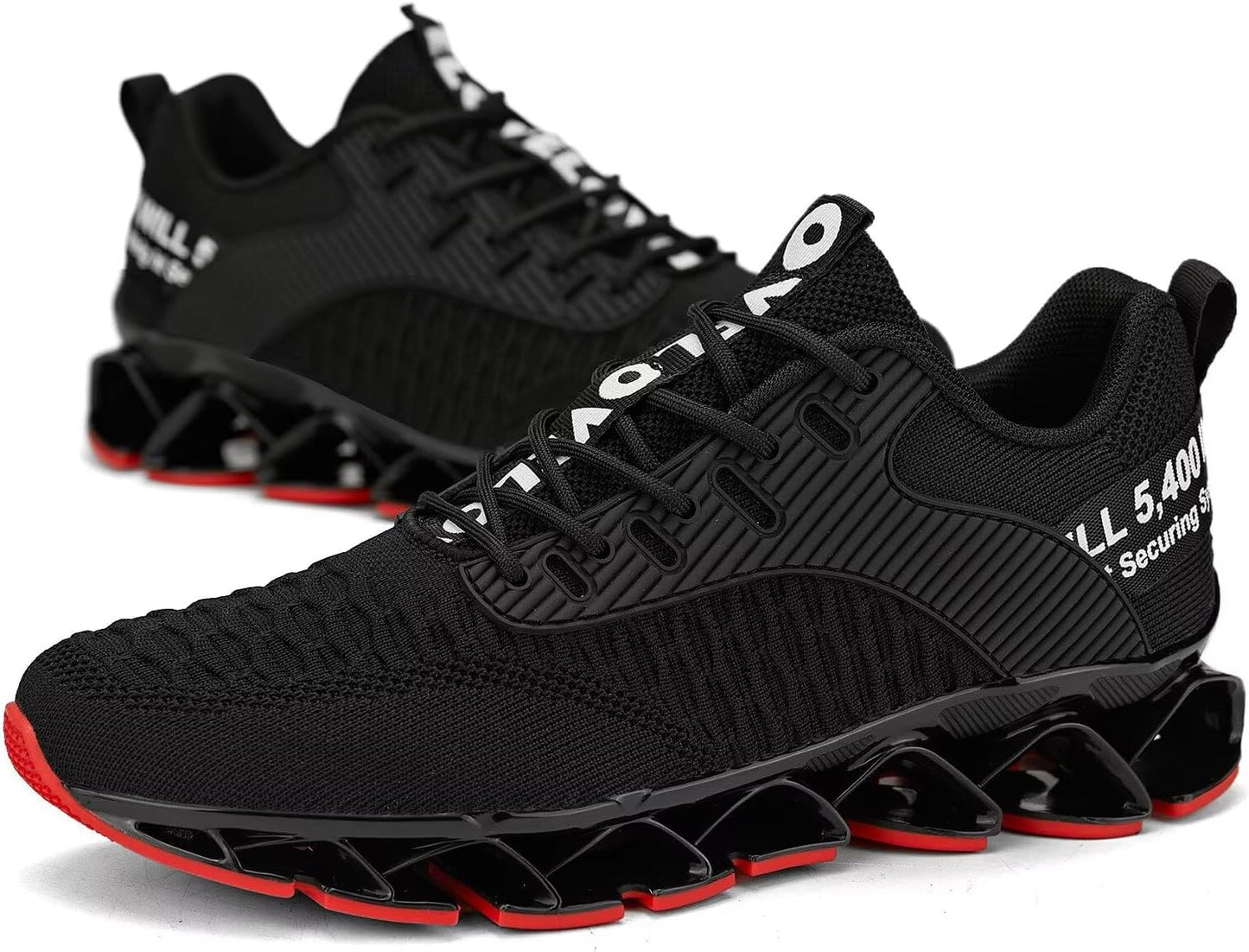 Vooncosir Men's Fashion Sneakers Breathable Mesh Running Shoes Blade Non Slip Soft Sole Casual Athletic Walking Shoes