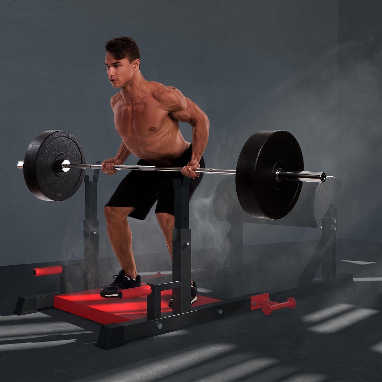 VIVITORY Hip Thrust Machine, Glute Bridge Machine Sissy Squat Machine with Weight Holder, Heavy Duty Butt Exercise Equipment for High Resistance Glute Training, Leg & Core Strengthening Equipment