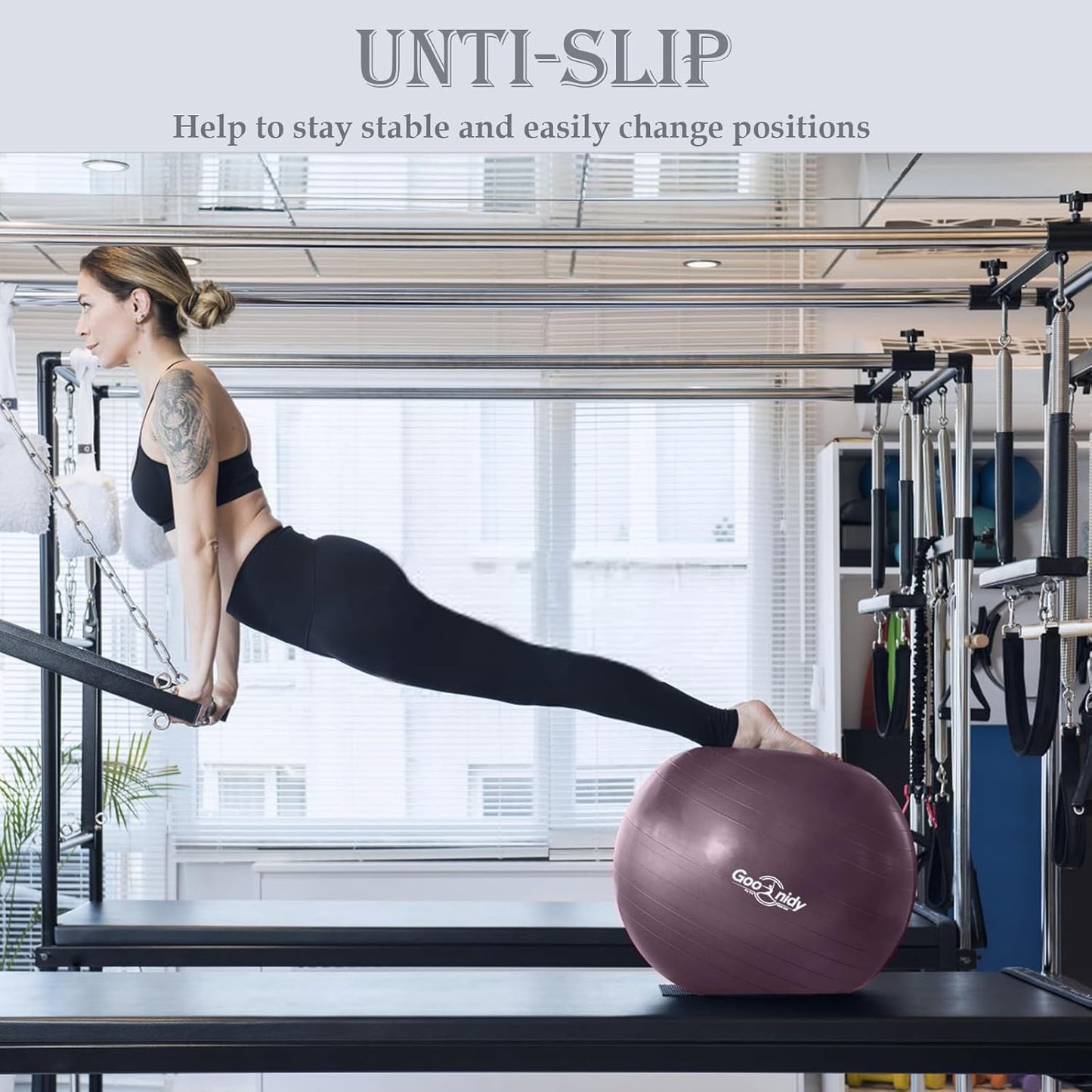 Soft Exercise ball, Anti-Burst Yoga Ball Chair Supports 2200lbs, Workout Equipment w/ Pump for Pregnancy Medicine Birthing Physical Therapy Stability Excersing Birth Swiss Fitness Gym Physio Labor Abs