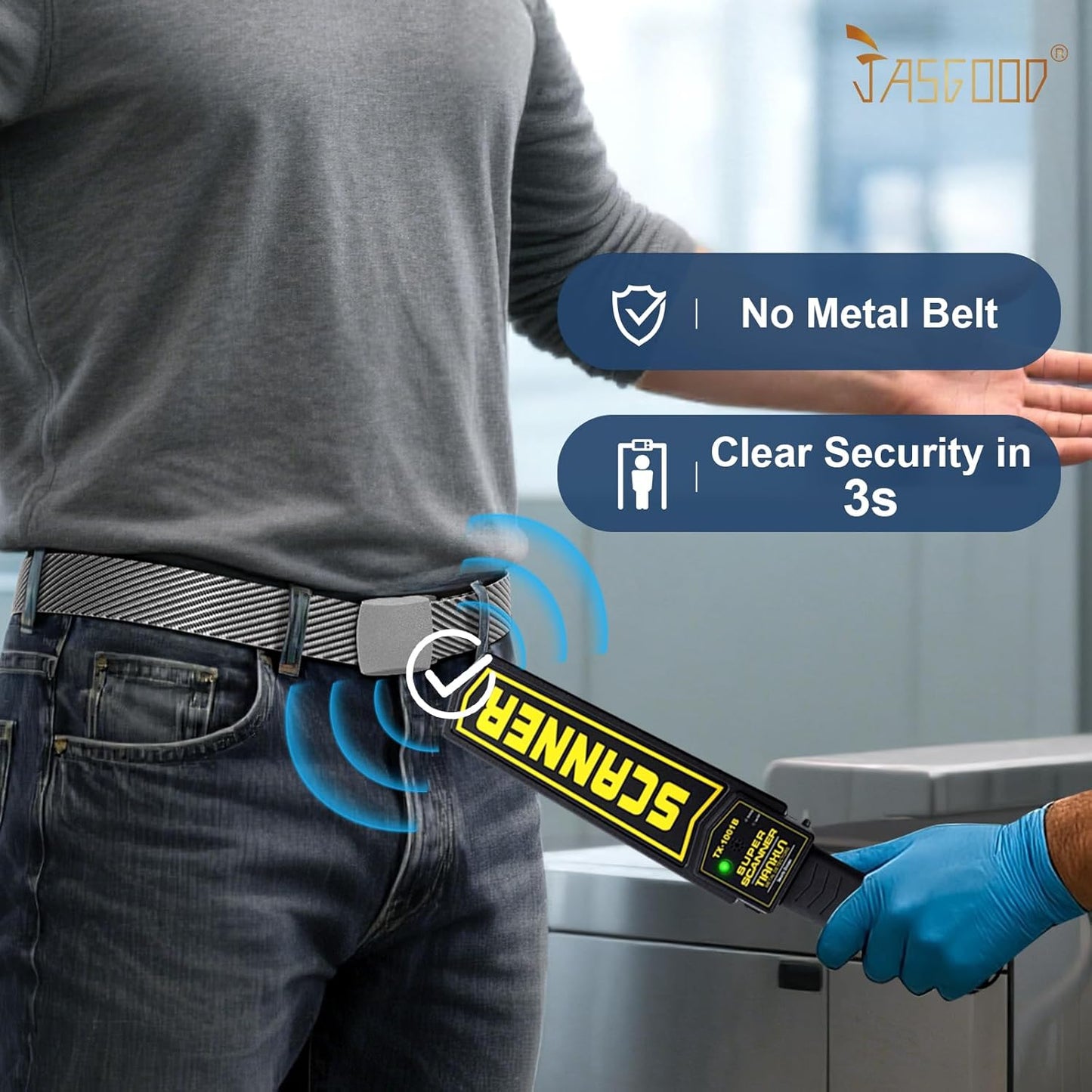 JASGOOD Nylon Canvas Breathable Military Tactical Men Waist Belt With Plastic Buckle