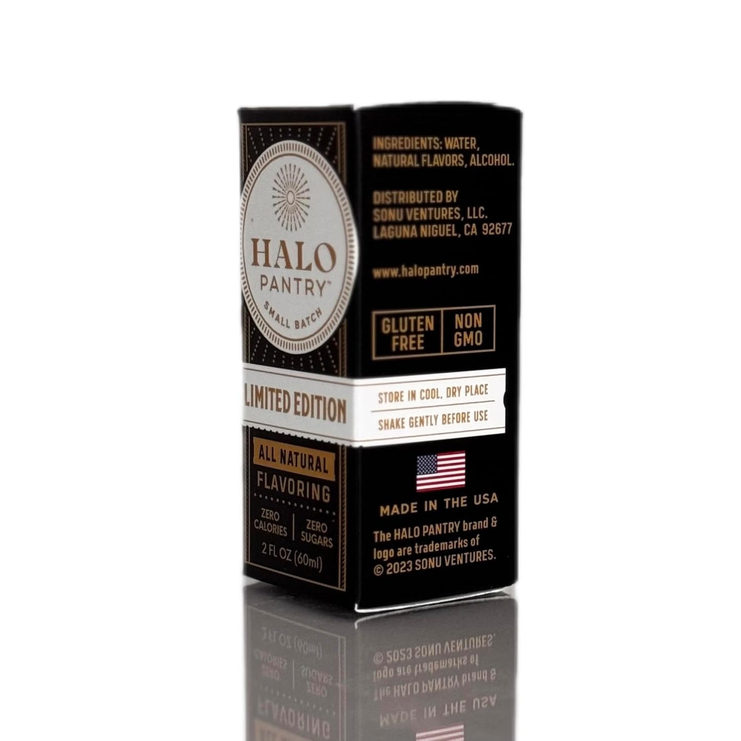 Natural BIRTHDAY CAKE Flavoring extract by HALO PANTRY (2oz) | Sugar-Free, Dye-Free/Colorless, Dairy-Free, Gluten-Free, NO Sweeteners, NO Calories | Perfect for customizing ANY baking, candy, dessert or drink recipes (Pack of 1)