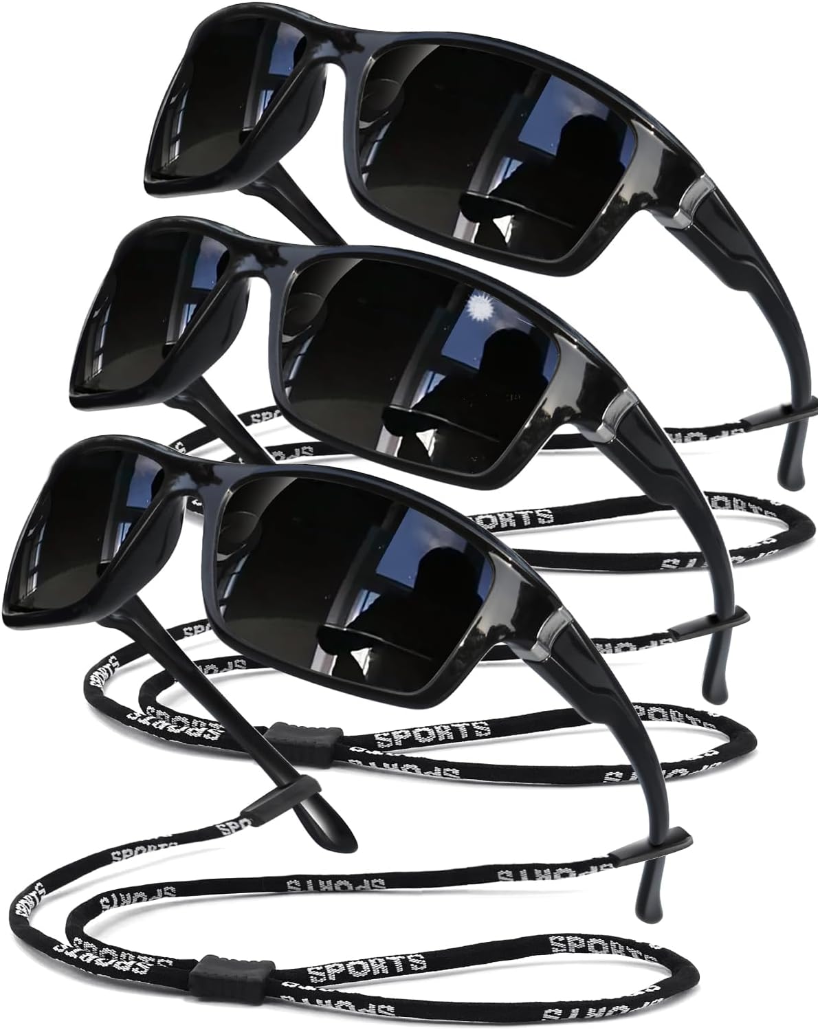 Polarized Sunglasses for Men Women Sports Goggles Lightweight Frame Cycling Running Fishing Driving UV400 Protection