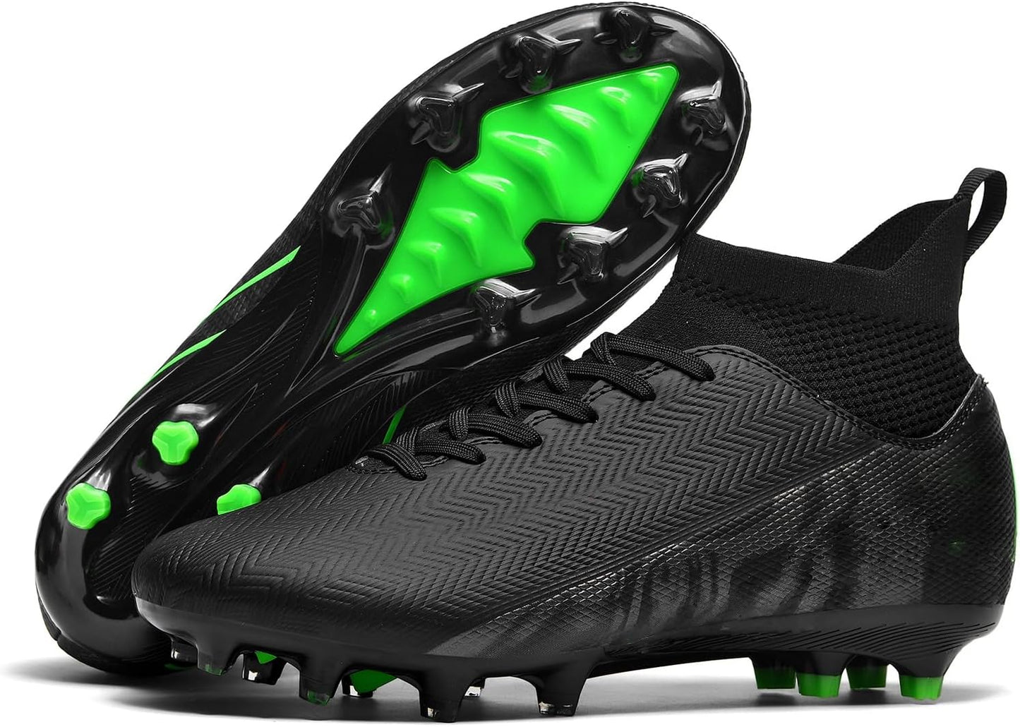 Indoor Soccer Cleats Mens Womens Turf Soccer Cleats Wide Socer Shoes FG AG TF High Ankle Football Boots