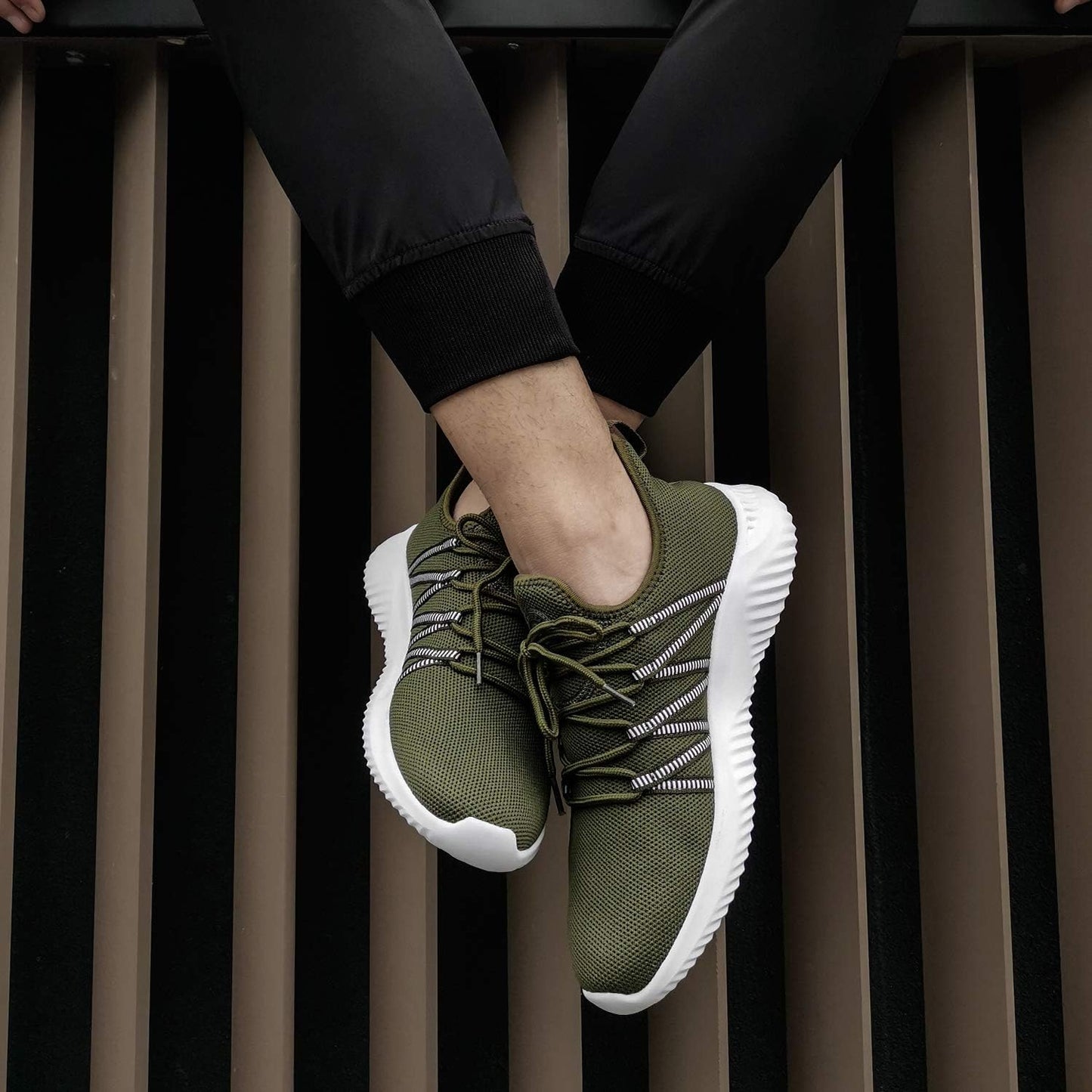 Feethit Mens Slip On Running Shoes Breathable Lightweight Comfortable Fashion Non Slip Sneakers for Men