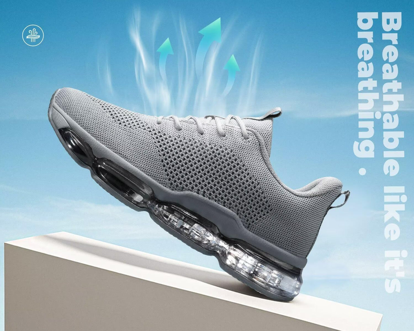 Men's Air Cushion Running Shoes Breathable Tennis Fashion Sneakers Non Slip Workout Casual Sport Shoes Gym Training Comfortable Walking Shoes