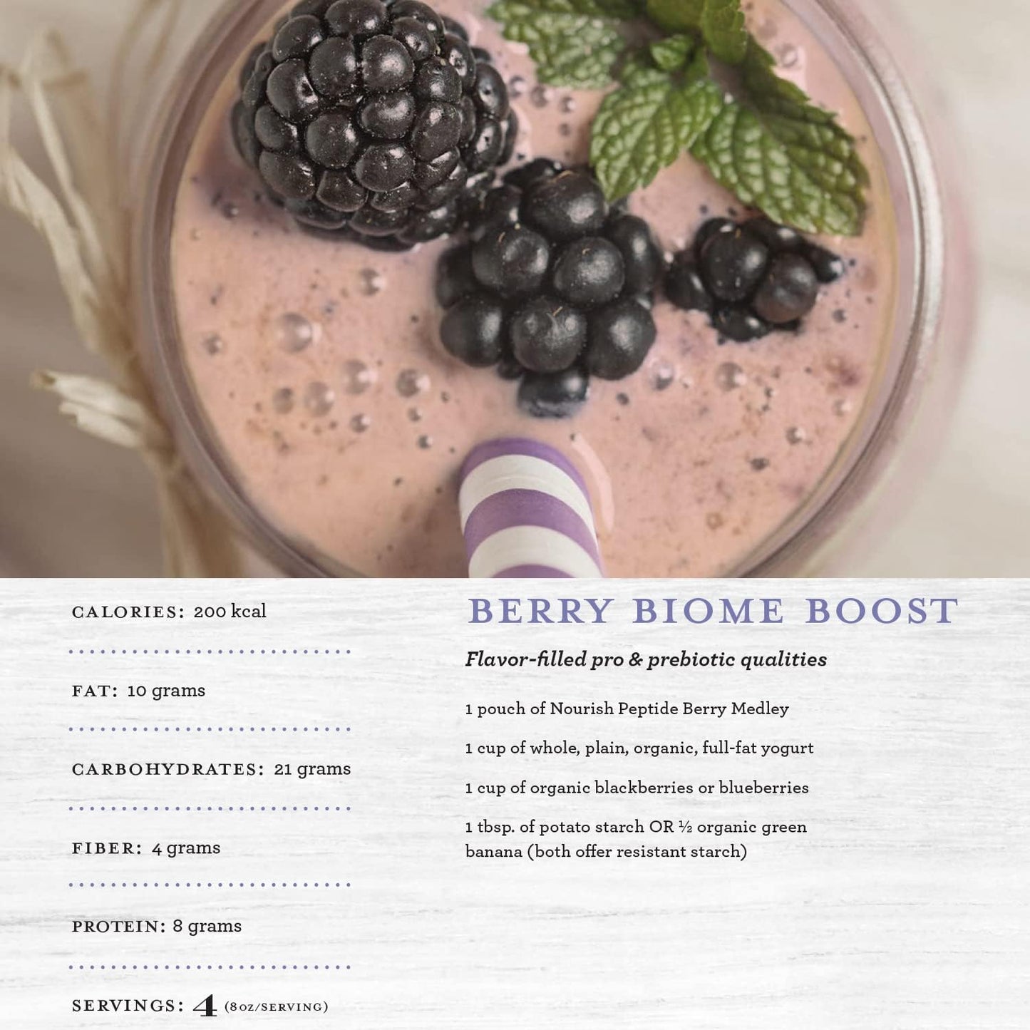 Functional Formularies Nourish Berry Medley Peptide Formula, Organic Tube Feeding Formula and Nutritional Meal Replacement Supplement, 12 Oz Pouch, Pack of 24