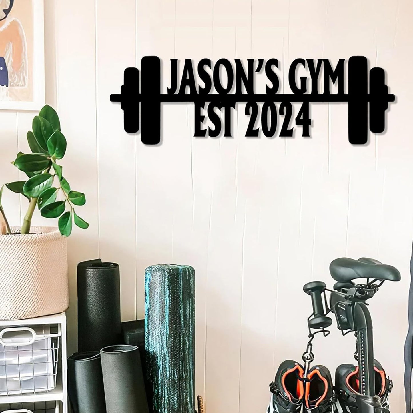 Luxury Personalized Gym Metal Sign, Custom Home Gym Decorations, Gifts for Fitness Lovers, Workout Room Decor, Gym Signs, Christmas Gifts 9