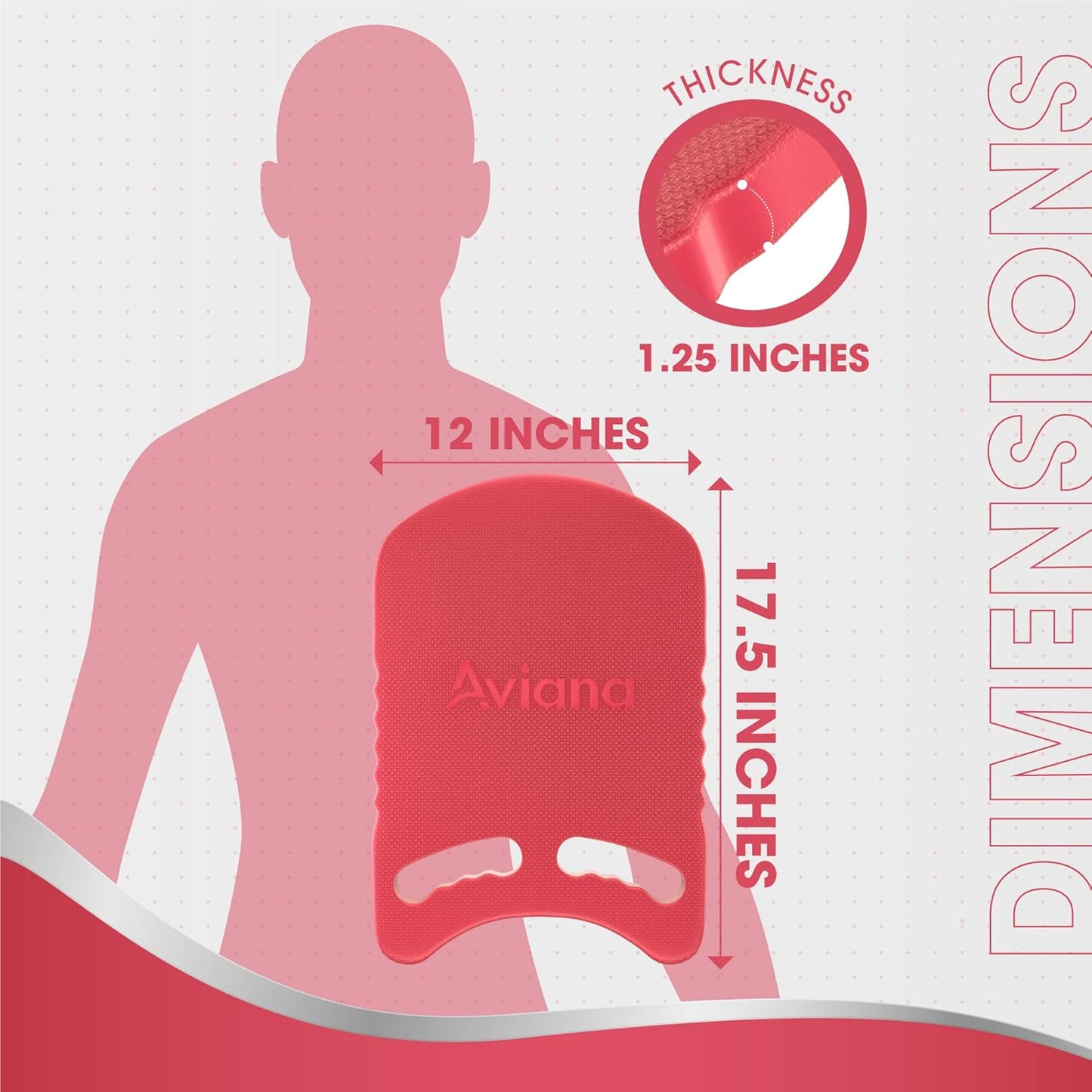 Kickboard Adult & Youth Swim Buoy Aid Leg Kick Exercise Training Float for Swimming Pool or Open Water Foam Equipment | High Buoyancy | Non-Slip | EVA Material & BPA Free