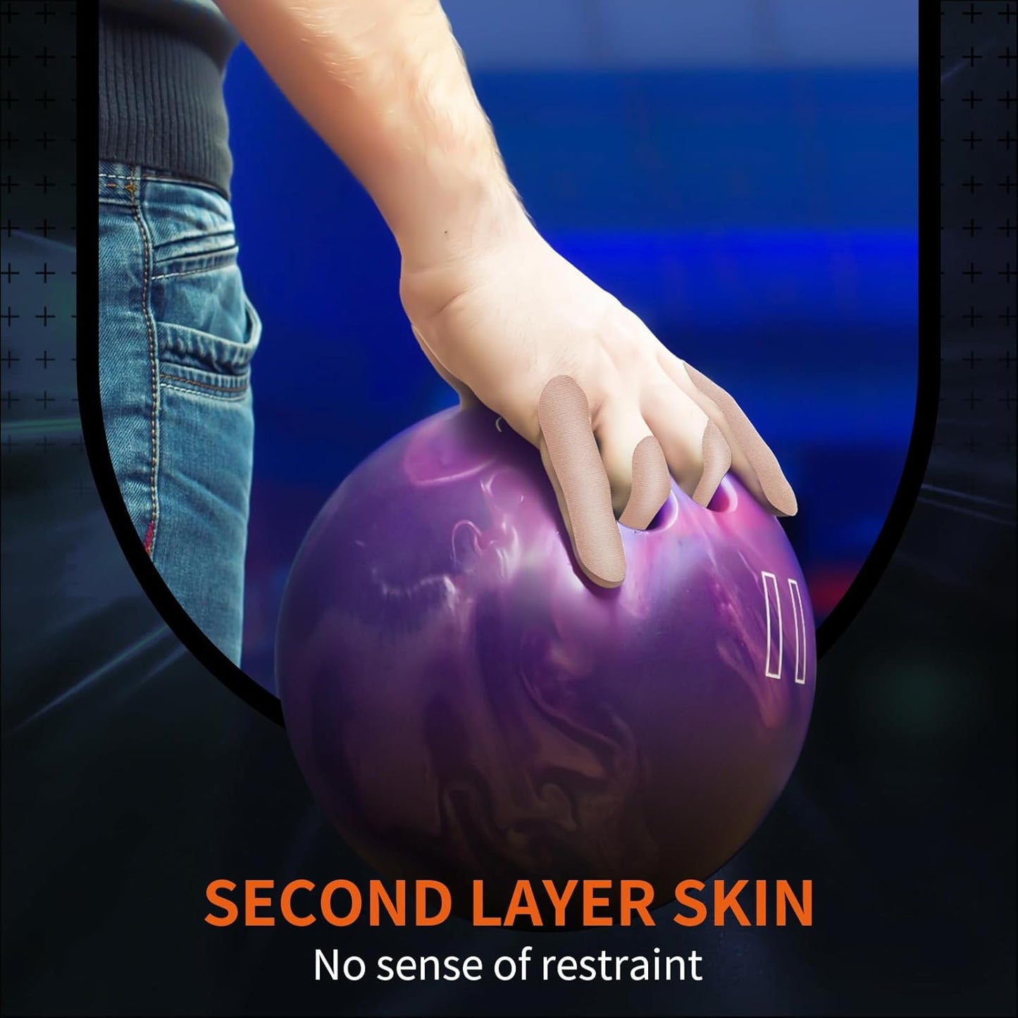 Bowling Tape Bowling Thumb Tape - Sweatproof, Pre Cut, Multiple Colors 100pcs (Nude)