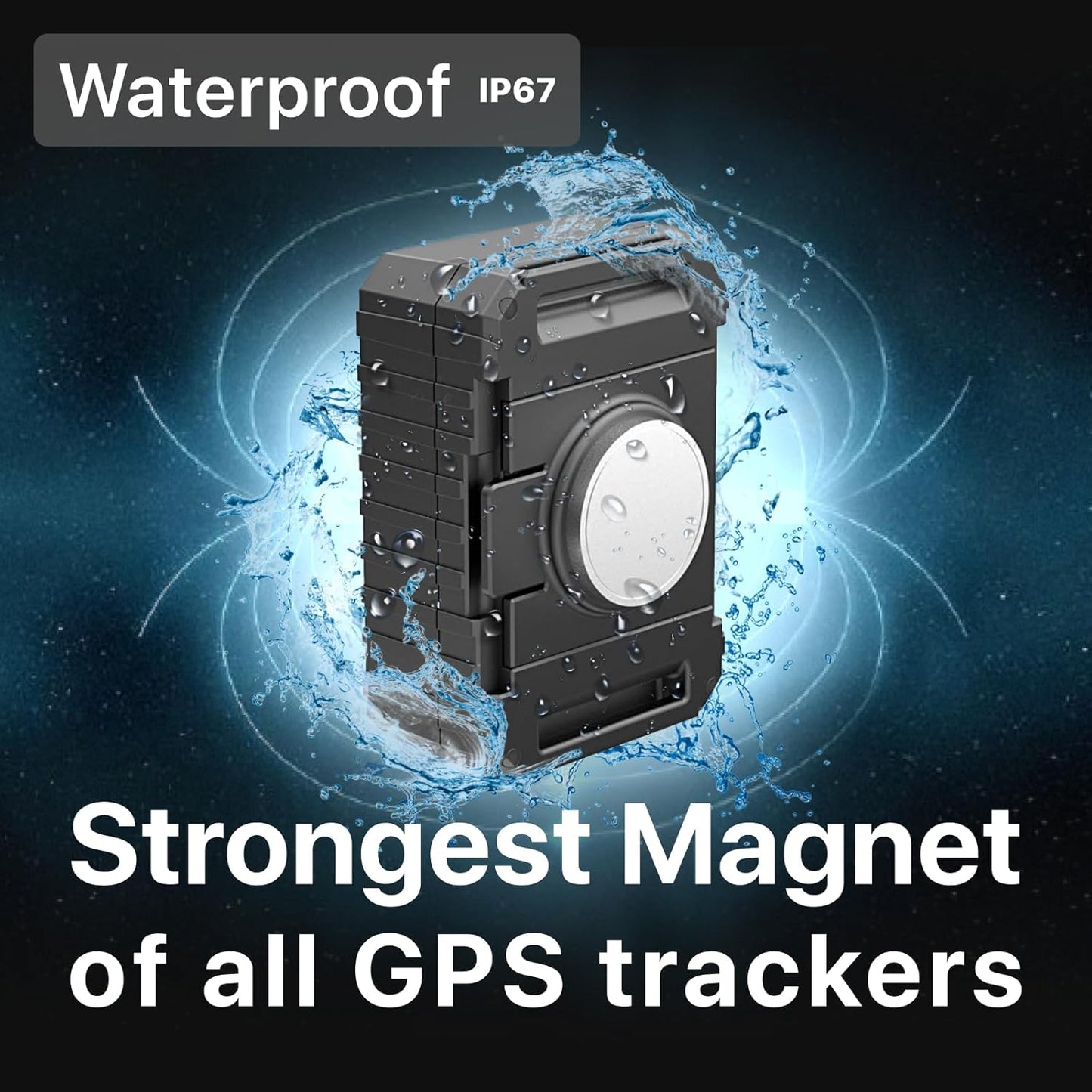 Tracki Pro GPS Tracker for Vehicles, USA made tech. Up to 7 Months Batt. Waterproof Magnetic 4G LTE Long Battery Life 2-7 Month, Unlimited Distance, Subscription Required, Multi Alerts, Hidden Tracker