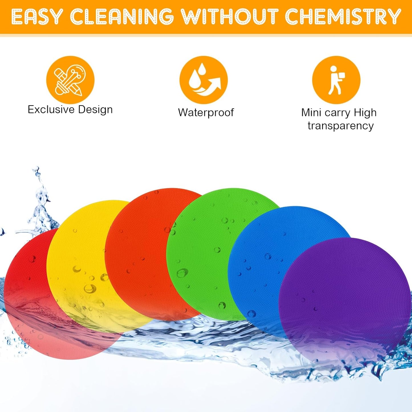 TPE Floor Spot Markers Dots for Gym Flat Non Slip Spot Marker Dance Dot for Classroom Gym Sports Soccer Basketball Agility Training Field Marking Equipment