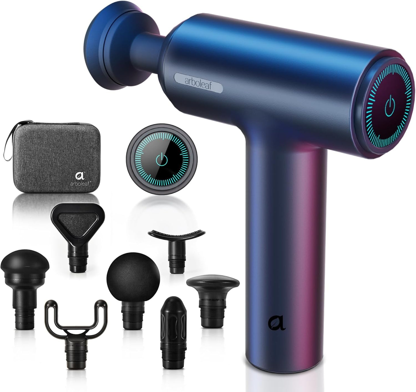 arboleaf Massage Gun, Powerful Massage Gun Deep Tissue, Handheld Percussion Muscle Massager with Portable Travel Case for Athletes, Relax, Gifts