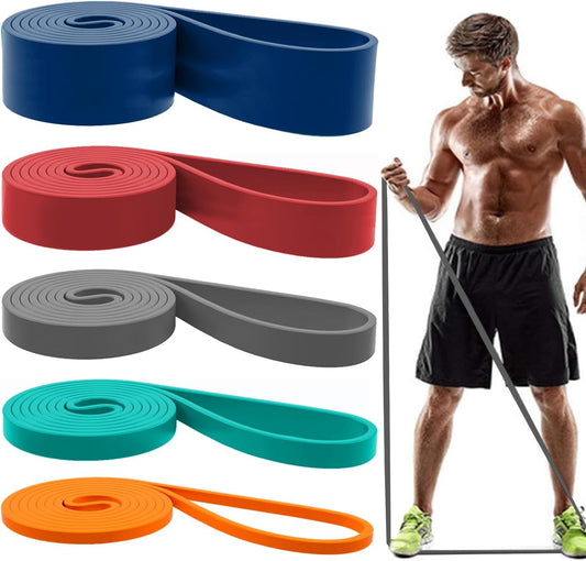 Resistance Bands, Pull Up Assist Bands - Workout Bands, Eexercise Bands, Long Resistance Bands Set for Working Out, Fitness, Training, Physical Therapy for Men Women
