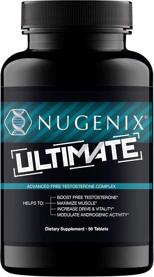 Nugenix Ultimate Free Testosterone Booster Supplement for Men - 56 Count
