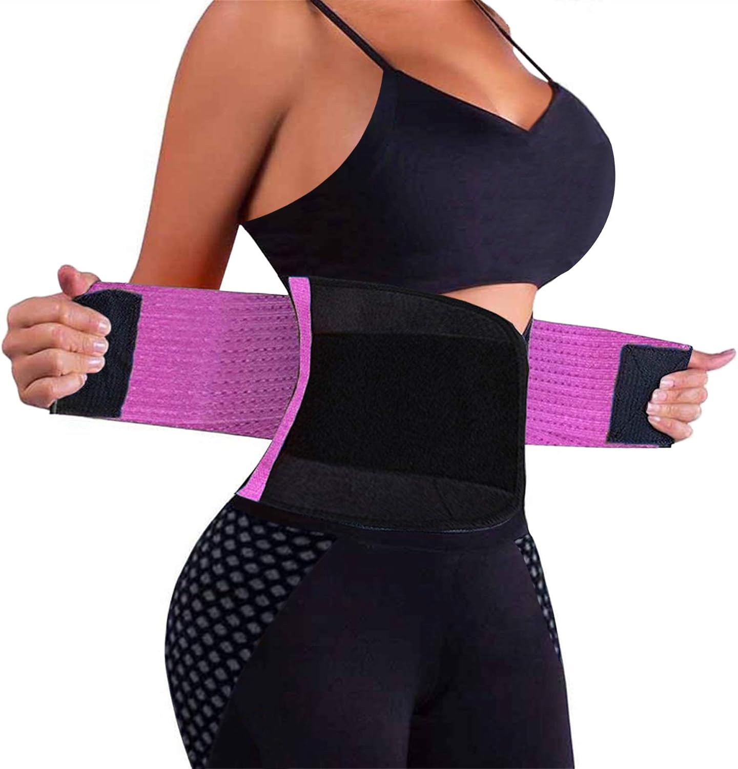 VENUZOR Waist Trainer Belt for Women - Waist Cincher Trimmer - Slimming Body Shaper Belt - Sport Girdle Belt (UP Graded)
