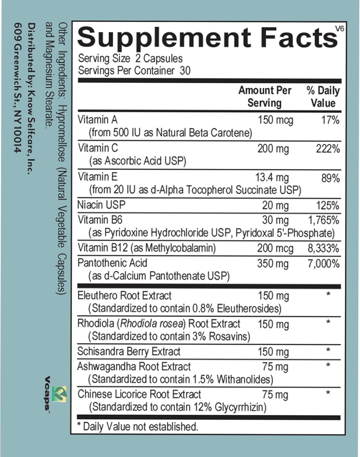 Veracity Fatigue Ease Adrenal Support Supplement for Stress Resilience, Healthy Cortisol & Energy - Adaptogenic Blend of Ashwagandha, Schisandra Berry, Licorice & Rhodiola – 100% Natural - 60 Capsules