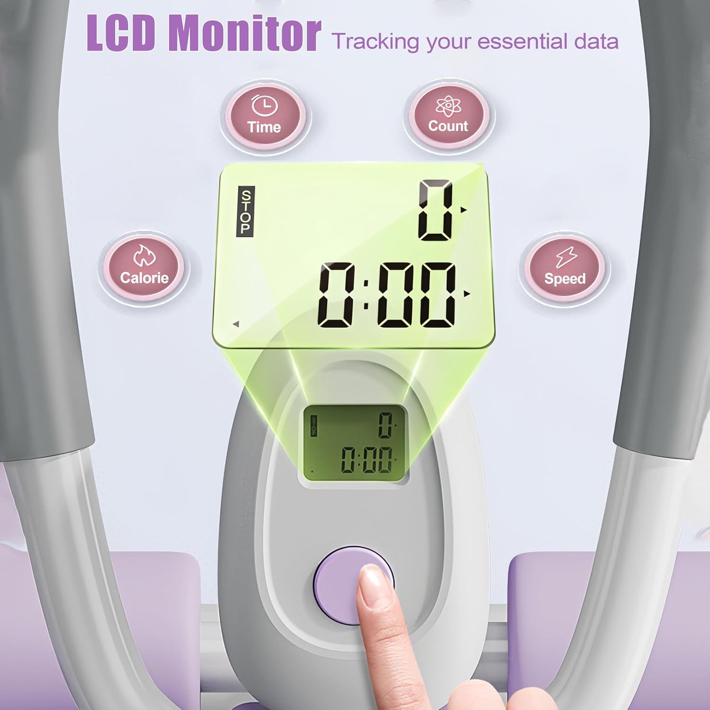 EPHESPORT Multifunctional Ab Machine, Adjustable Ab Workout Equipment, Ab ＆ Sit Up Machine for Stomach Workout, Foldable Abdominal Trainer With Knee and Back Protection, Full Body Workout for Home Gym