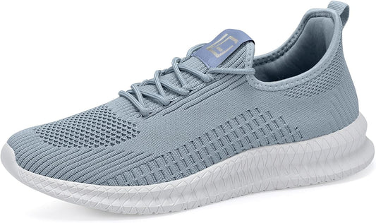 LCGJR Men's Running Shoes Ultra Lightweight Breathable Comfortable Walking Shoes Casual Fashion Sneakers Mesh Workout Shoes