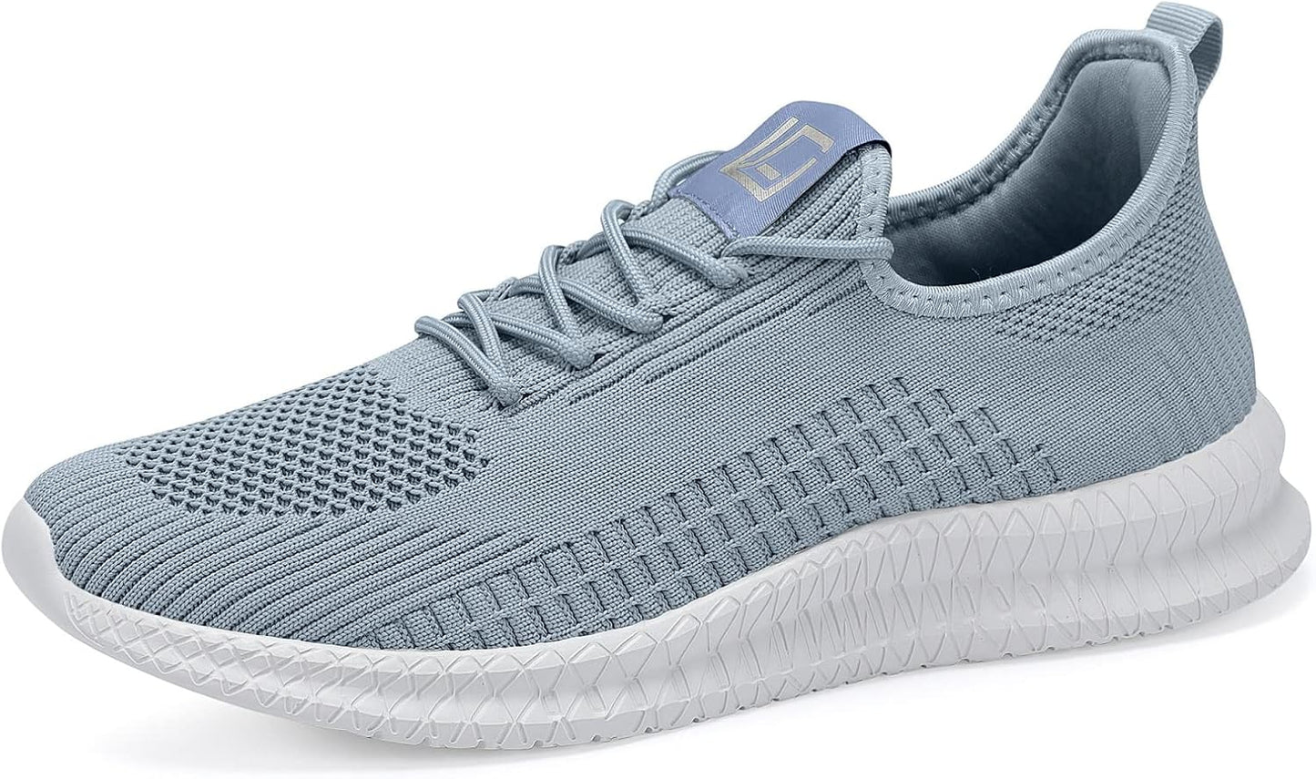 LCGJR Men's Running Shoes Ultra Lightweight Breathable Comfortable Walking Shoes Casual Fashion Sneakers Mesh Workout Shoes