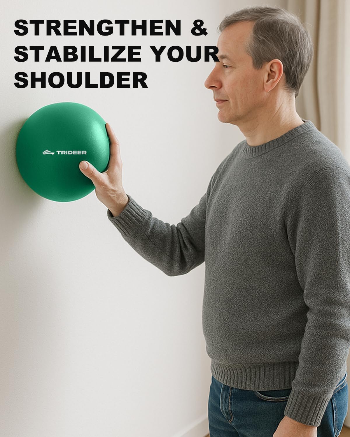 Trideer Exercise Balls Physical Therapy, 9 Inch Pilates Ball Between Knees for Physical Therapy, Mini Exercise Ball - Yoga Ball, Small Workout Balls for Core Strength and Back Support