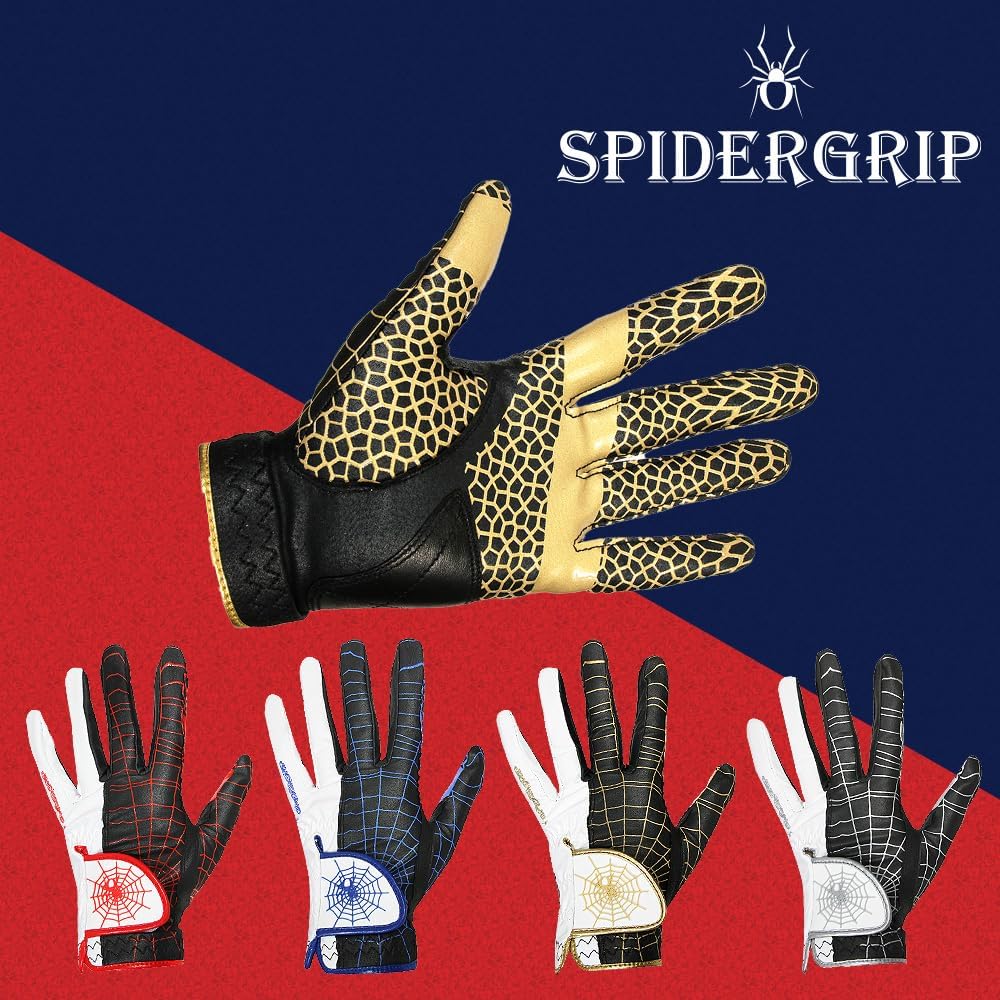 J&S Sporting Spider Grip Nonslip Golf Gloves for Men, Mens Golf Glove for Right Handed Golfer