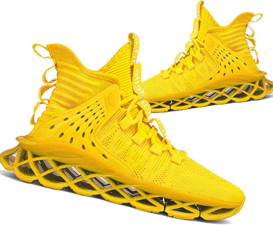 Hello MrLin Men's Running Shoes Non Slip Athletic Tennis Walking Blade Type Sneakers Hip Hop